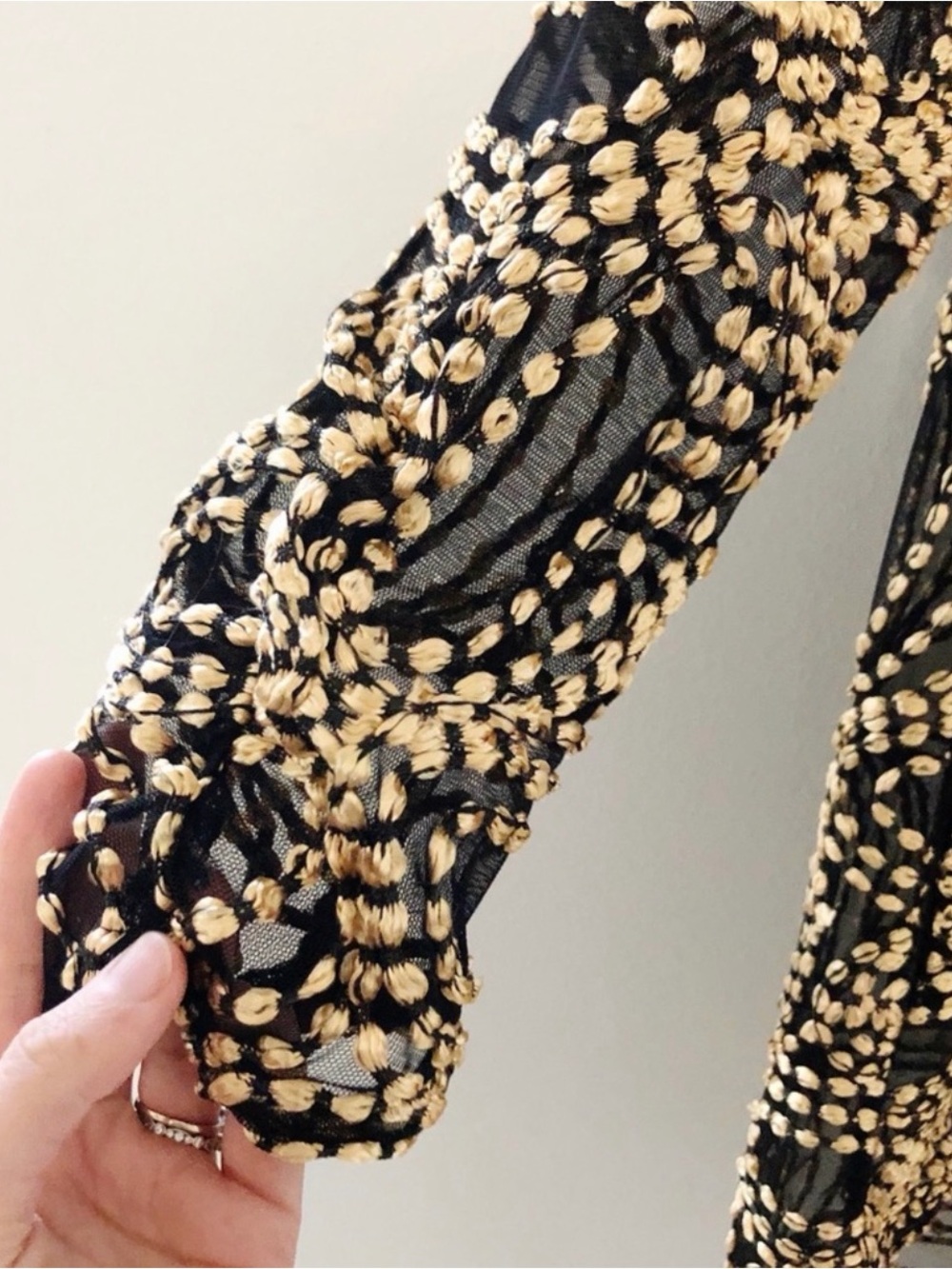 Berek Embroidered Seeds Of Gold Mesh Jacket - Picture 6 of 8